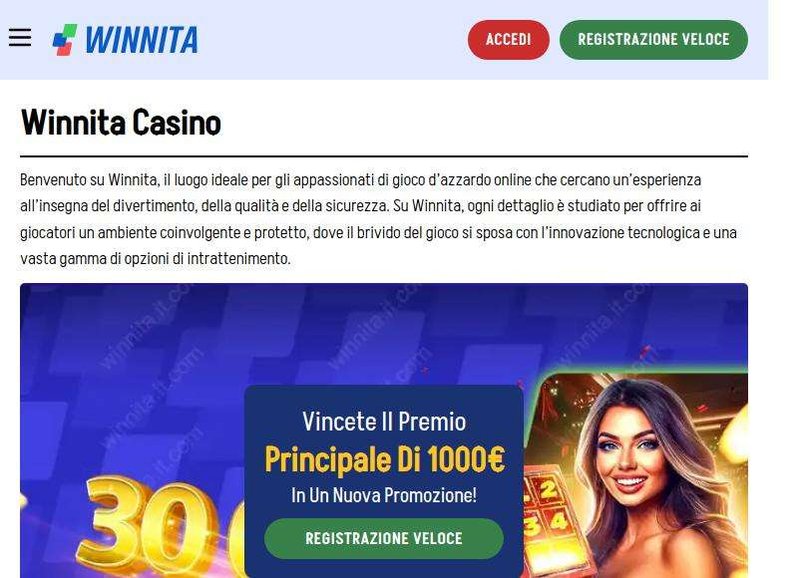 Winnita accedi a Italy